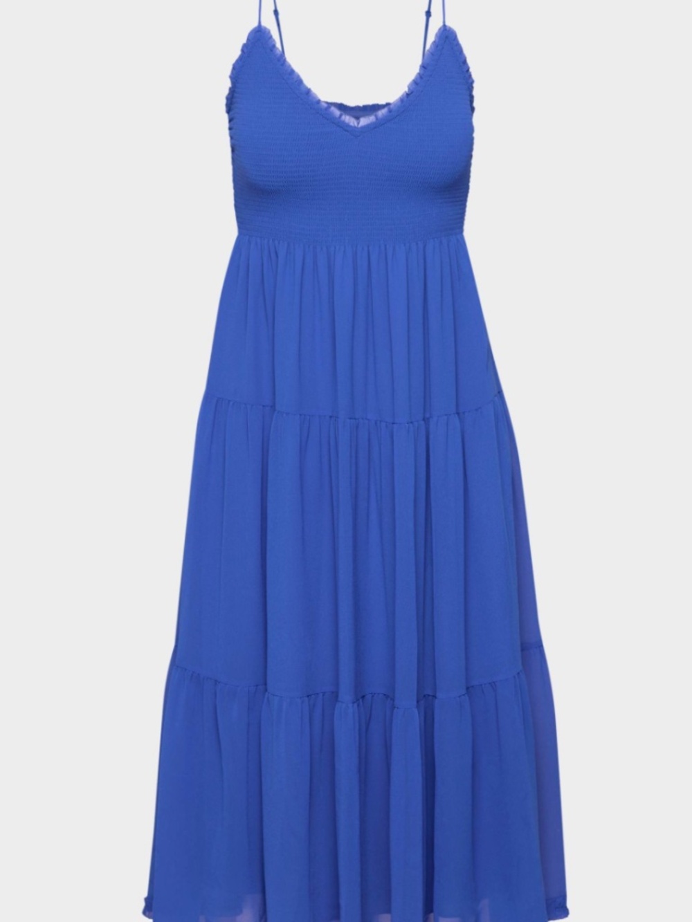 Aritzia- Wilfred Tuberose Dress Chiffon tiered V-neck midi dress